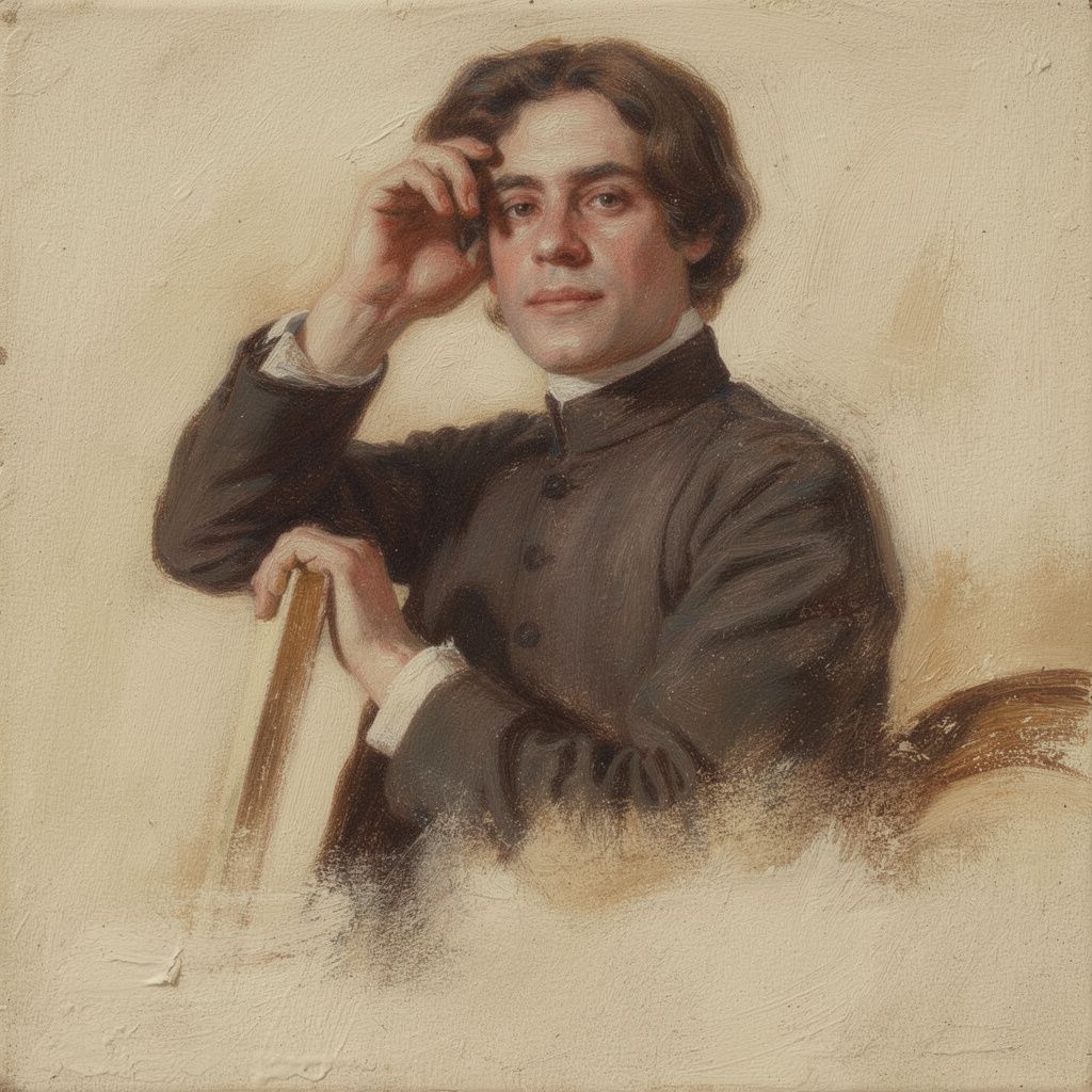 Portrait of Kahlil Gibran, 1883 ~ 1931