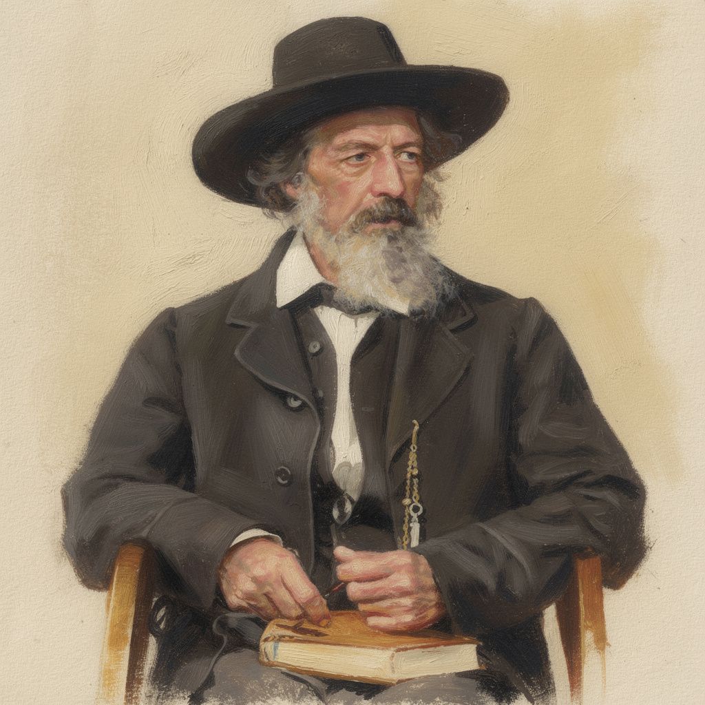 Portrait of Alfred, Lord Tennyson, 1809 ~ 1892