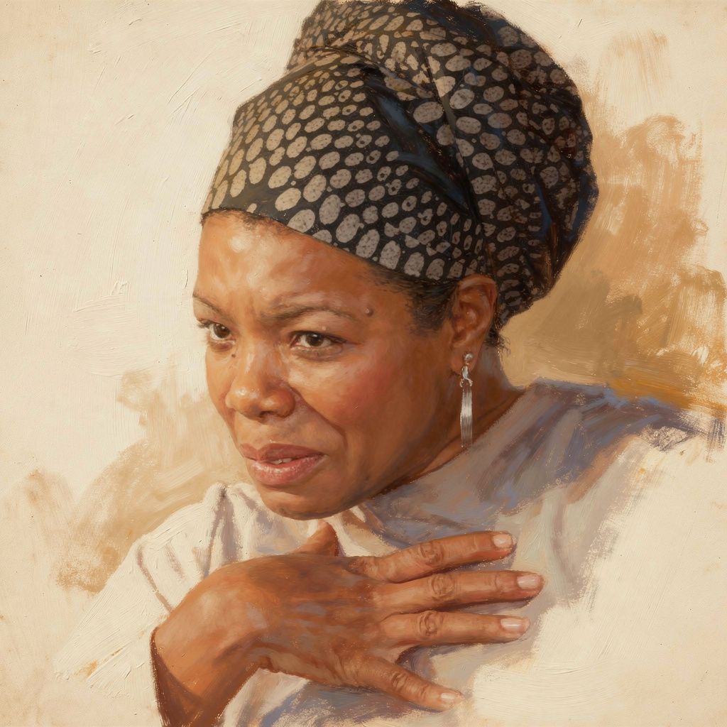 Portrait of Maya Angelou, 1928 ~ 2014