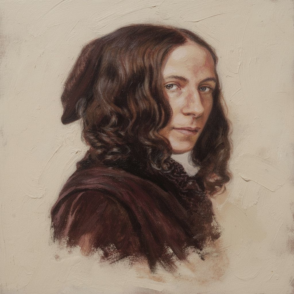 Portrait of Elizabeth Barrett Browning, 1806 ~ 1861